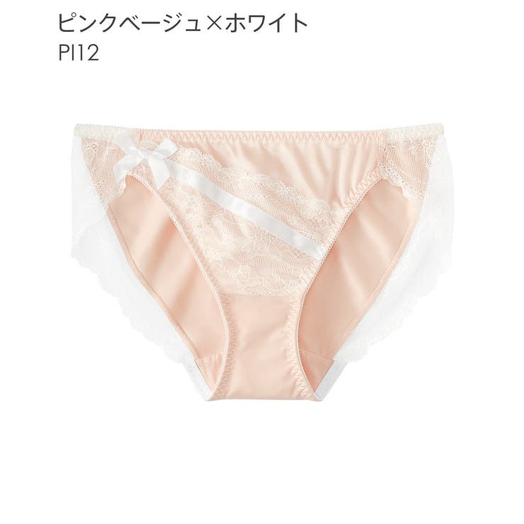 レース フルバックショーツ サテン[品番：SK000007606
