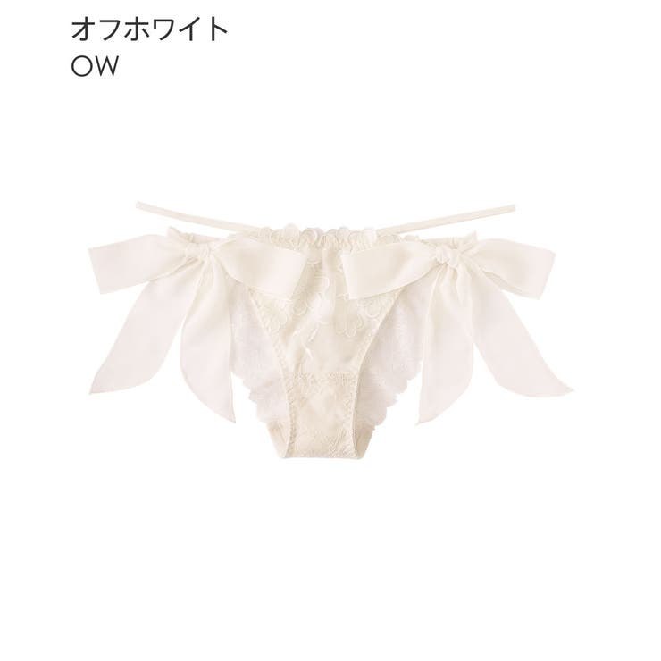 OW-オフホワイト | シアーフラワー ひも ハーフバックショーツ | aimerfeel