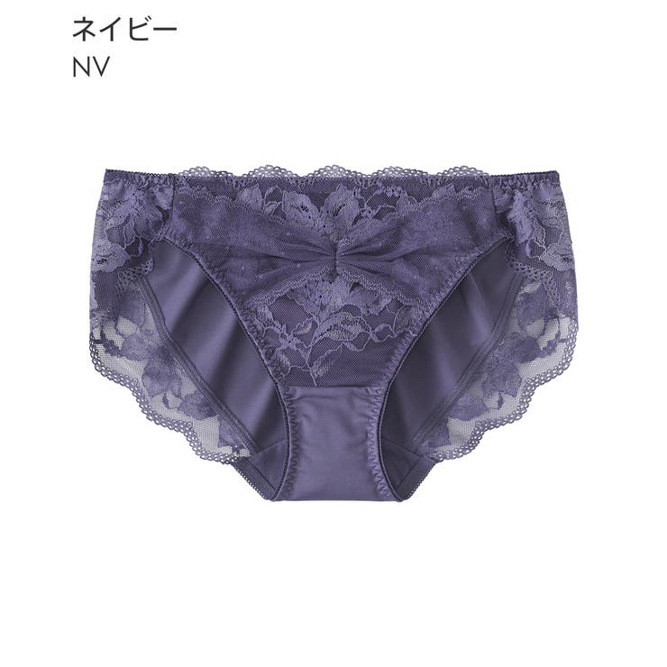 NV-ネイビー | リボン リフト プレーンショーツ | aimerfeel