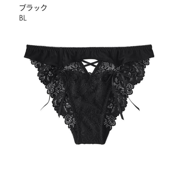 BL-ブラック | シークレットリボン ハーフバックショーツ | aimerfeel