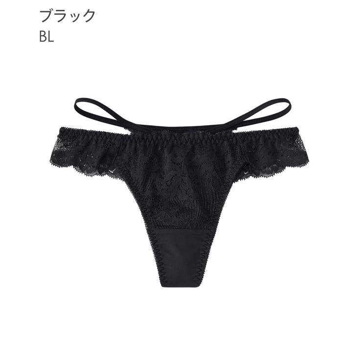 BL-ブラック | クロスコードレース Tバックショーツ | aimerfeel