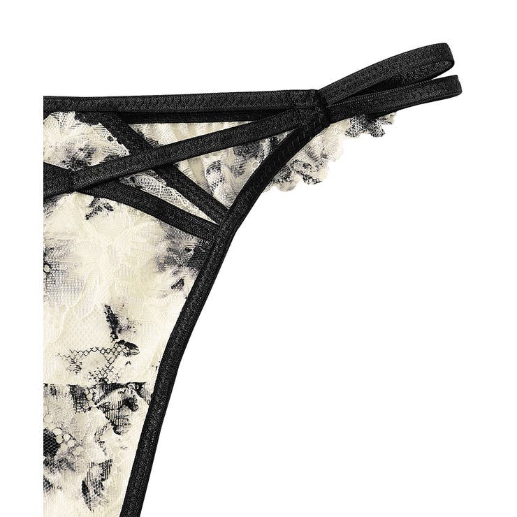 モノトーン フラワーレース Tバックショーツ | aimerfeel | 詳細画像5 