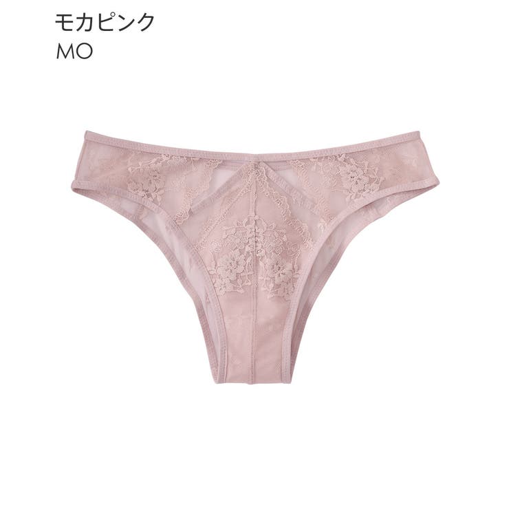 MO-モカピンク | リフト カシュクールレース ハーフバックショーツ | aimerfeel