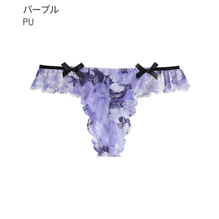 PU-パープル | アドミレフラワー Tバックショーツ | aimerfeel