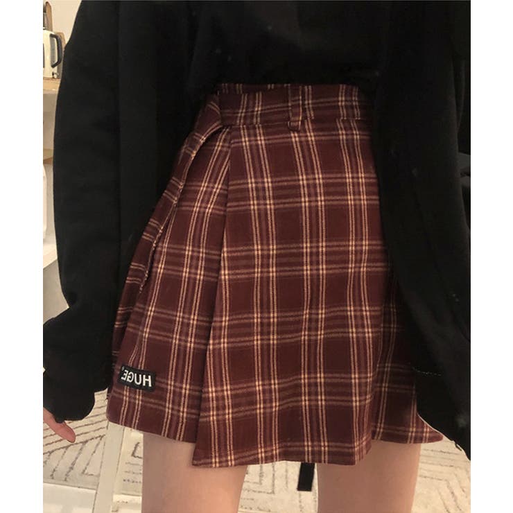 ワインレッド | 新作 ミニスカート 韓国ファッション | aimoha 