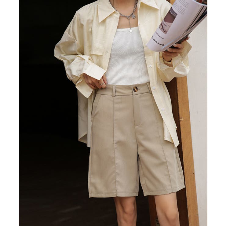 OUTLET バミューダパンツ 韓国ファッション[品番：XT000004305]｜aimoha （アイモハ）のレディース ファッション通販｜SHOPLIST（ショップリスト）