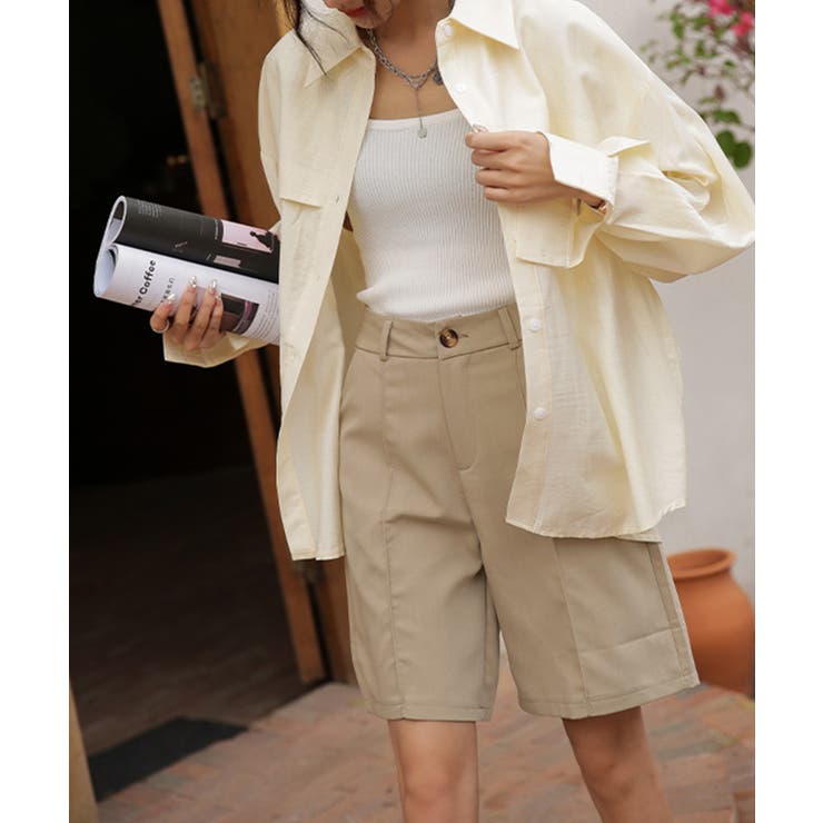OUTLET バミューダパンツ 韓国ファッション[品番：XT000004305