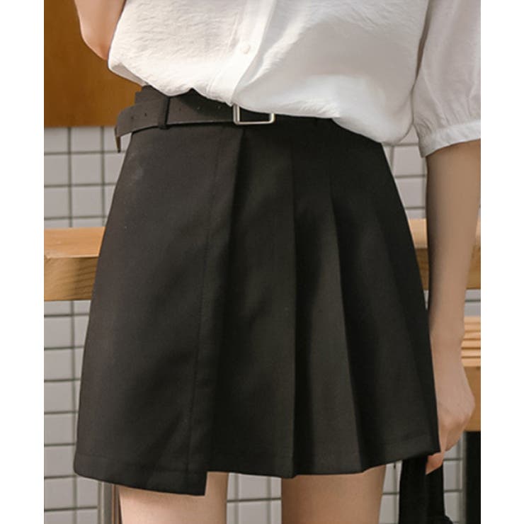 新作 ベルト付きデザインミニスカート 韓国ファッション | aimoha  | 詳細画像12 