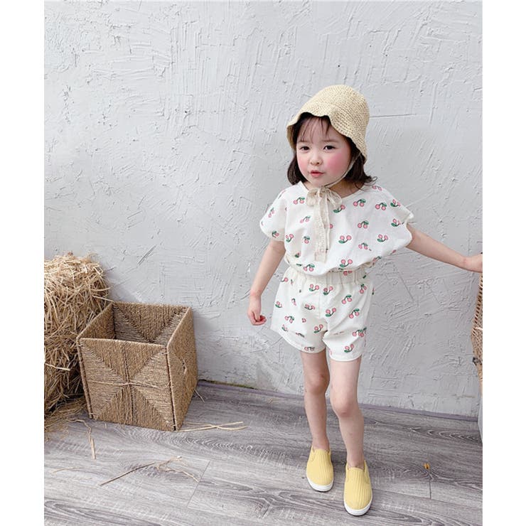 aimoha KIDS チェリー柄セットアップ[品番：XT000005439]｜aimoha  kids（アイモハキッズ）のキッズファッション通販｜SHOPLIST（ショップリスト）