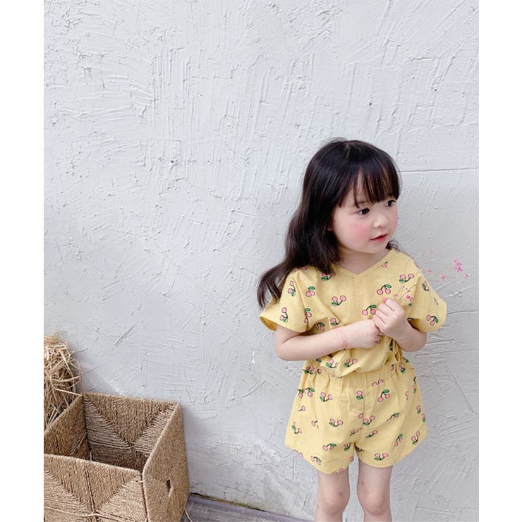 aimoha KIDS チェリー柄セットアップ[品番：XT000005439]｜aimoha  kids（アイモハキッズ）のキッズファッション通販｜SHOPLIST（ショップリスト）