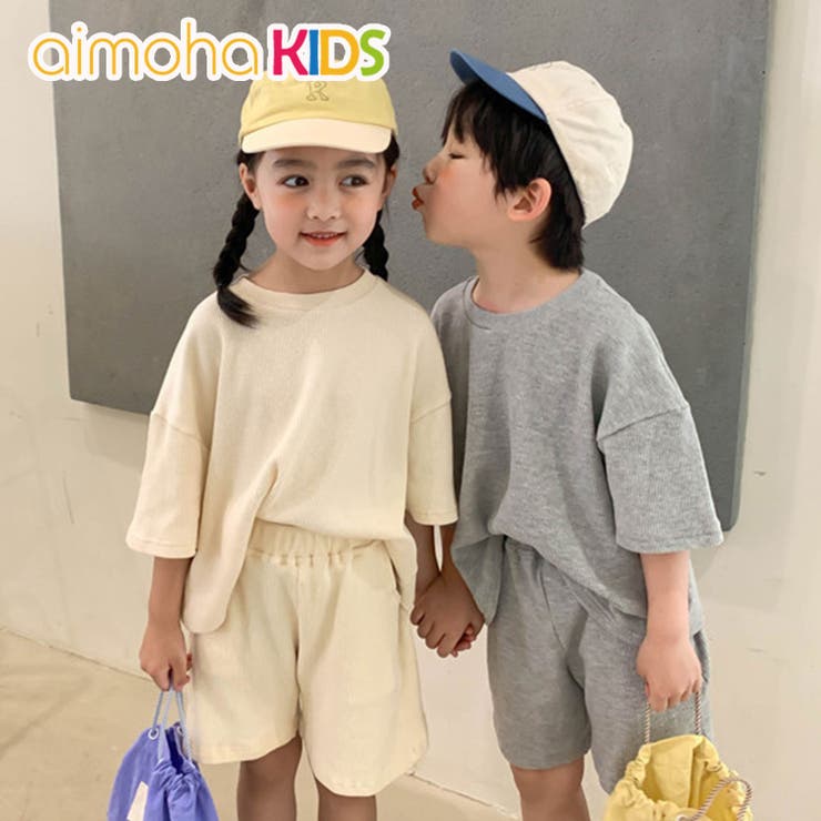 セットアップ キッズ 半袖[品番：XT000004370]｜aimoha kids