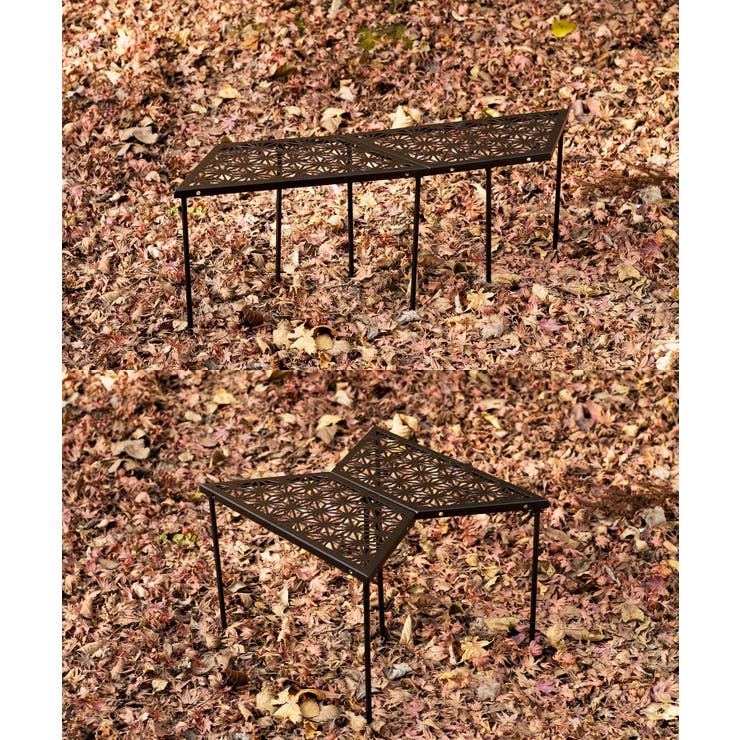 【S more 和柄アウトドアテーブル2枚セット | aimoha men | 詳細画像12 