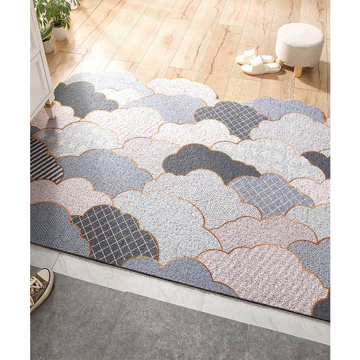 Y北欧風 高品質 玄関マット カーペット 絨毯 洗えるラグ120*160f - ラグ