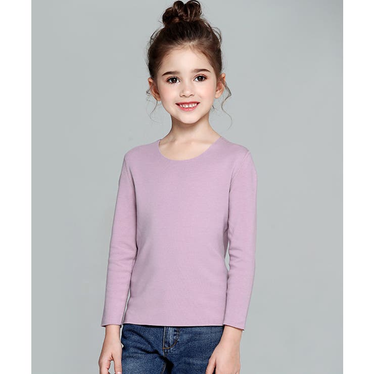 PURPLE | 発熱インナー 微起毛 裏起毛 | aimoha kids