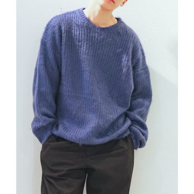 モヘアライクニットプルオーバー ユニセックス オーバーサイズ | aimoha  | 詳細画像36 
