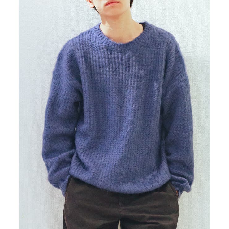 モヘアライクニットプルオーバー ユニセックス オーバーサイズ | aimoha  | 詳細画像38 