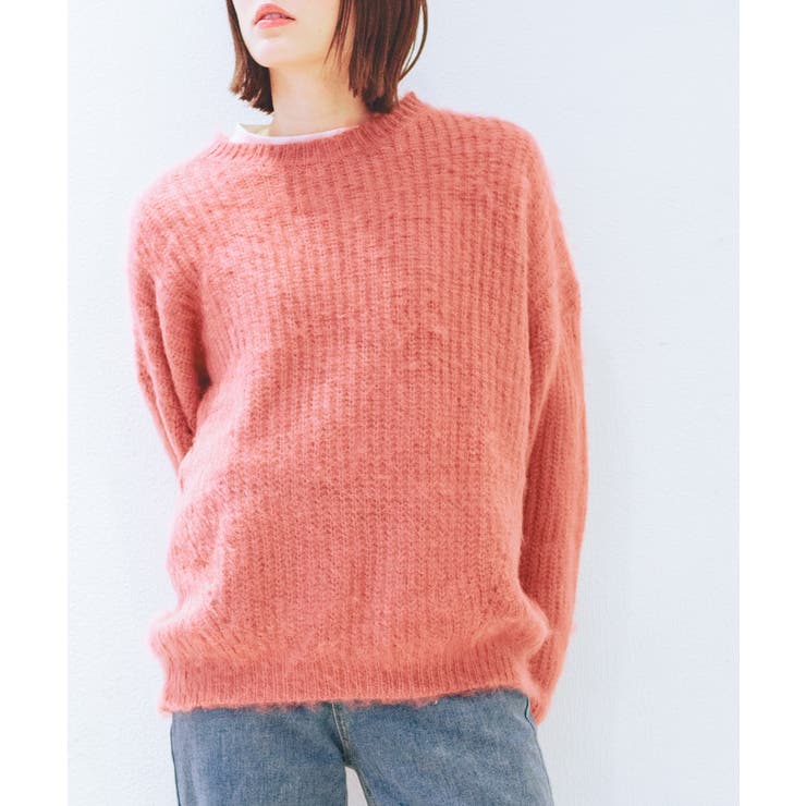 モヘアライクニットプルオーバー ユニセックス オーバーサイズ | aimoha  | 詳細画像31 