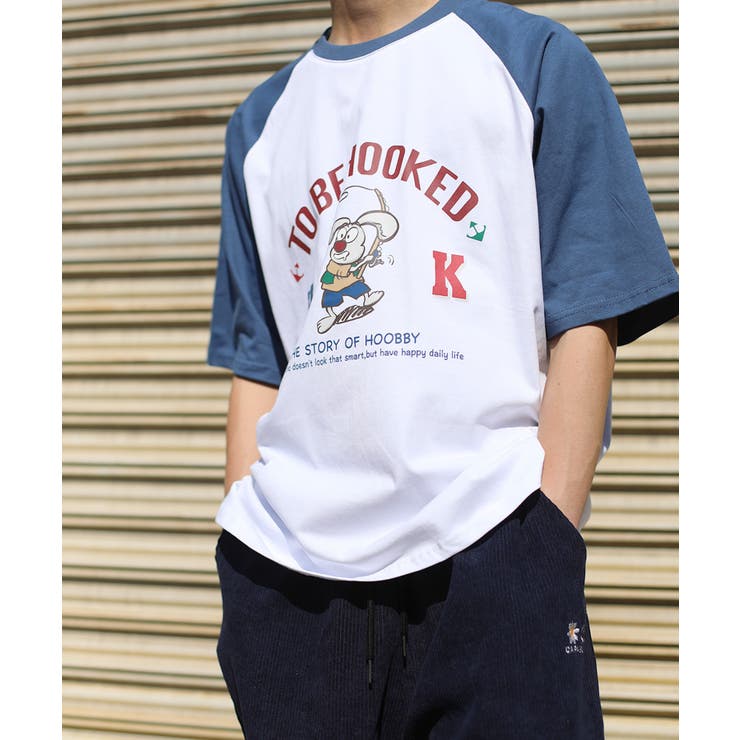 本物アハウスAHAUSコットンポパイ刺繍半袖Tシャツメンズサーフアメカジ紺XL