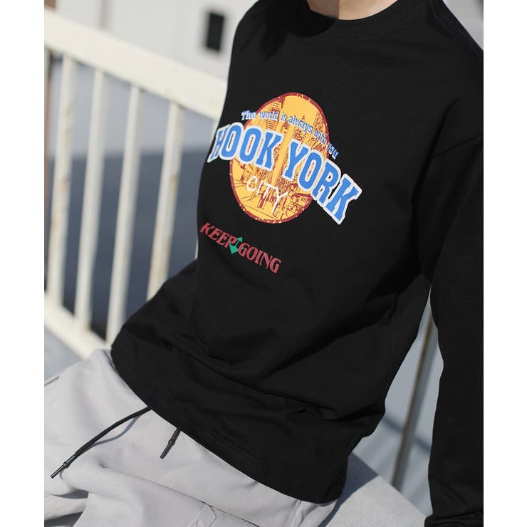 ロンT【HOOK】アメカジロゴプリントロングTEE ユニセックス 韓国ファッショ… | HOOK | 詳細画像16 