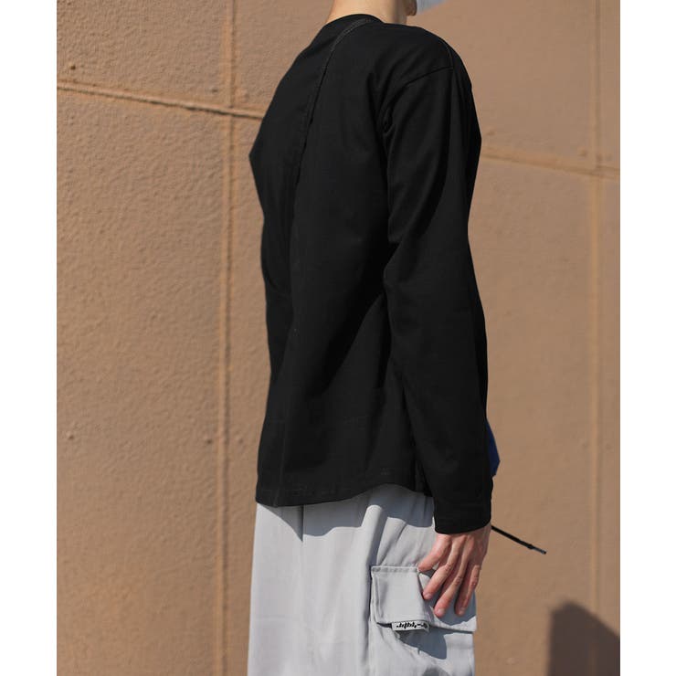 ロンT【HOOK】アメカジロゴプリントロングTEE ユニセックス 韓国ファッショ… | HOOK | 詳細画像23 