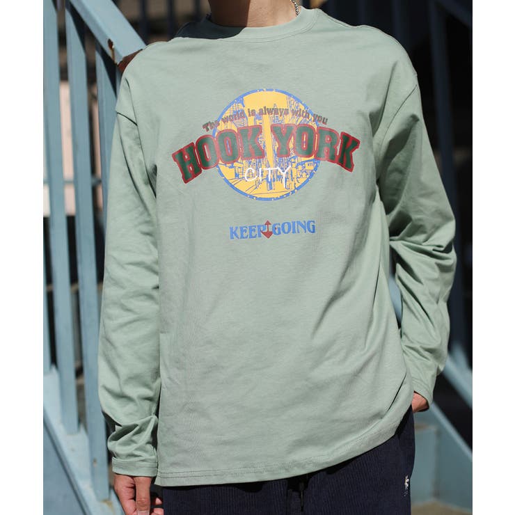 ロンT【HOOK】アメカジロゴプリントロングTEE ユニセックス 韓国ファッショ… | HOOK | 詳細画像31 