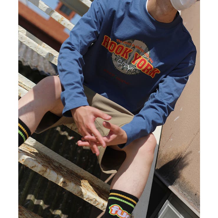 ロンT【HOOK】アメカジロゴプリントロングTEE ユニセックス 韓国ファッショ… | HOOK | 詳細画像45 