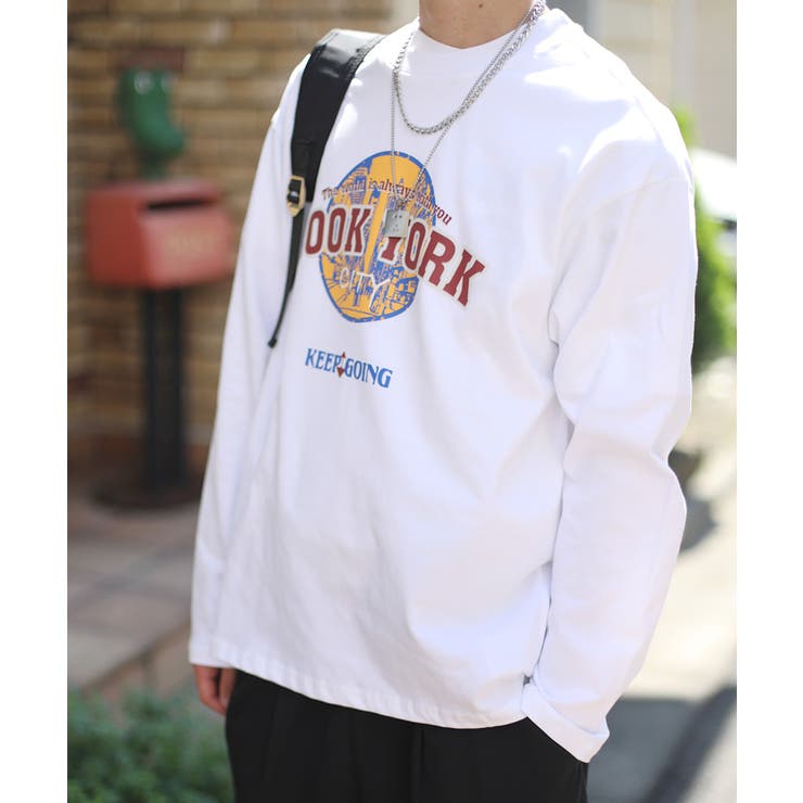 ロンT【HOOK】アメカジロゴプリントロングTEE ユニセックス 韓国ファッショ… | HOOK | 詳細画像54 