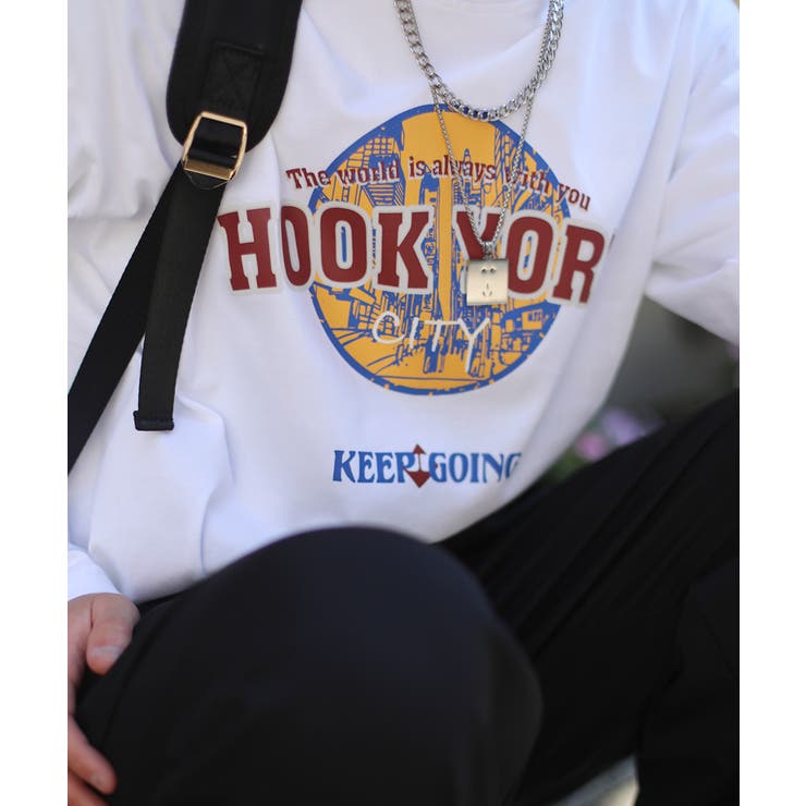 ロンT【HOOK】アメカジロゴプリントロングTEE ユニセックス 韓国ファッショ… | HOOK | 詳細画像58 
