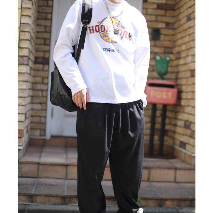 ロンT【HOOK】アメカジロゴプリントロングTEE ユニセックス 韓国ファッショ… | HOOK | 詳細画像61 