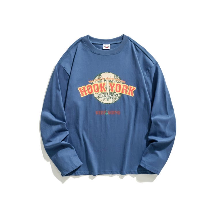 COTCHS★韓国★人気★男女兼用★EROS LONGSLEEVE ロンT ユニセックス Tシャツ 長袖 サイドライン ロゴ ロンT オーバー