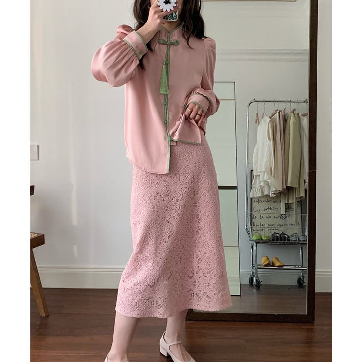 チャイナ風ブラウス 韓国ファッション ワンピース | aimoha  | 詳細画像9 