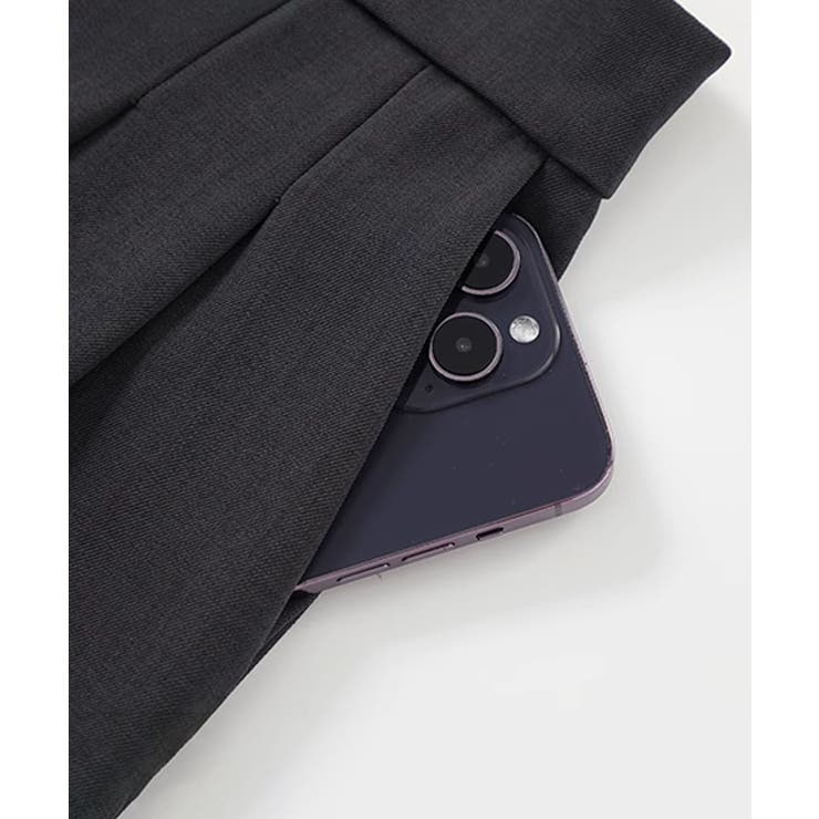 ハイウエストタックワイドパンツ | aimoha  | 詳細画像1 