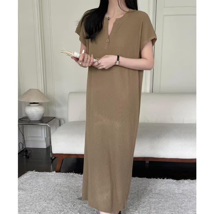 ボタンデザインカジュアルワンピース | aimoha  | 詳細画像8 