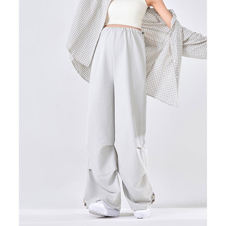 ライトグレー | ドローストリング付きマタニティカーゴパンツ | aimoha 