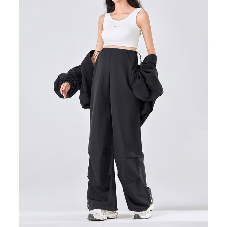 ドローストリング付きマタニティカーゴパンツ | aimoha  | 詳細画像1 