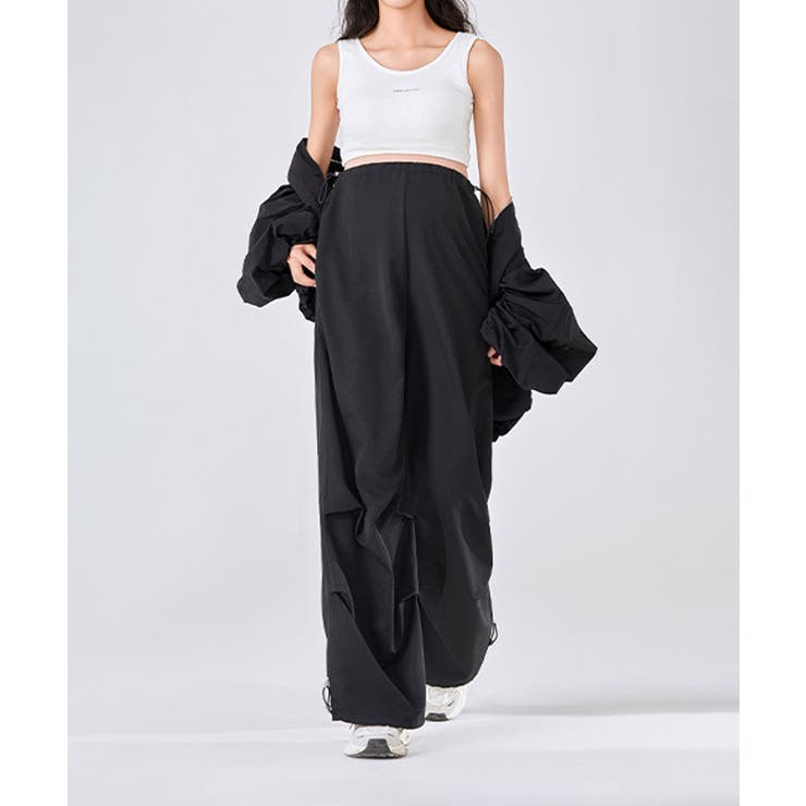 ドローストリング付きマタニティカーゴパンツ | aimoha  | 詳細画像2 