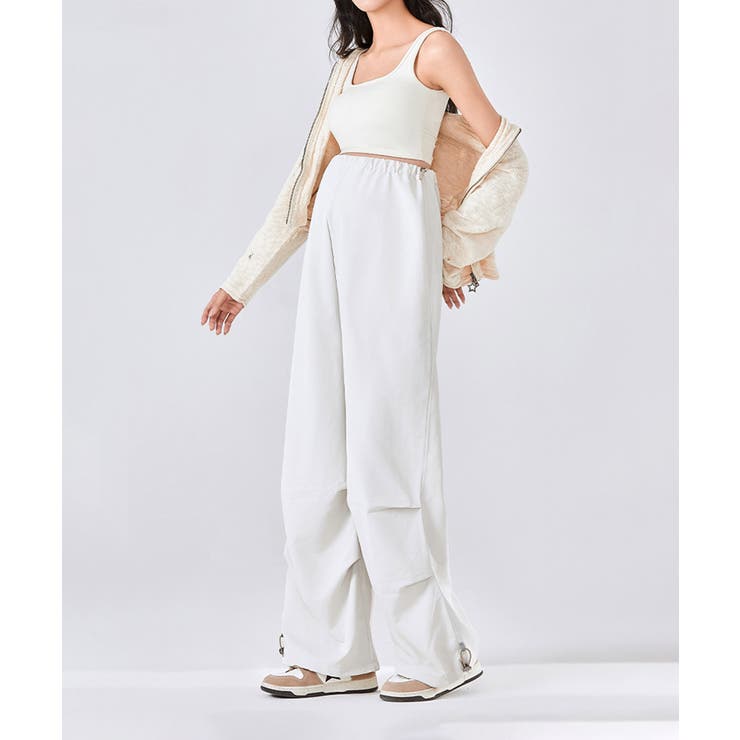 ドローストリング付きマタニティカーゴパンツ | aimoha  | 詳細画像6 