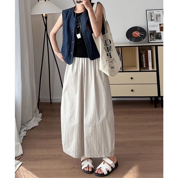 コットンボリュームワイドパンツ | aimoha  | 詳細画像11 