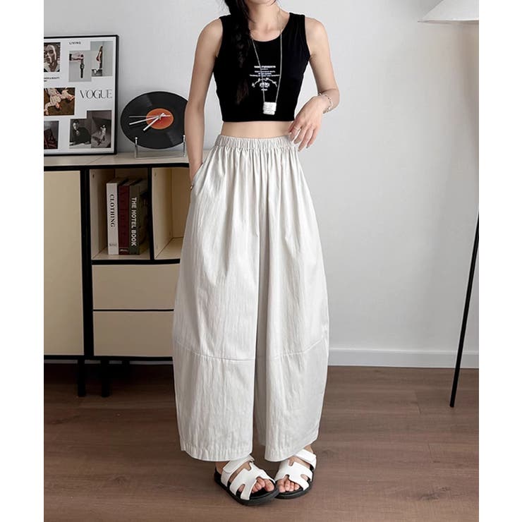 コットンボリュームワイドパンツ | aimoha  | 詳細画像12 