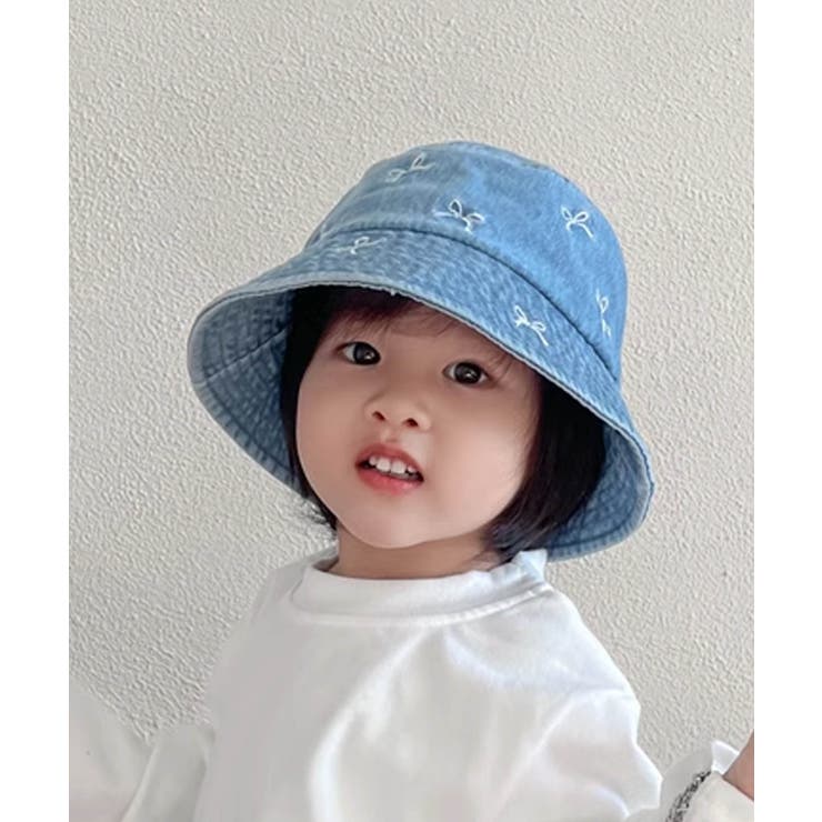 【aimoha-KIDS-】キッズ リボン刺繍ハット | aimoha kids | 詳細画像16 