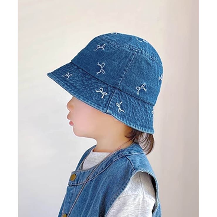 【aimoha-KIDS-】キッズ リボン刺繍ハット | aimoha kids | 詳細画像23 