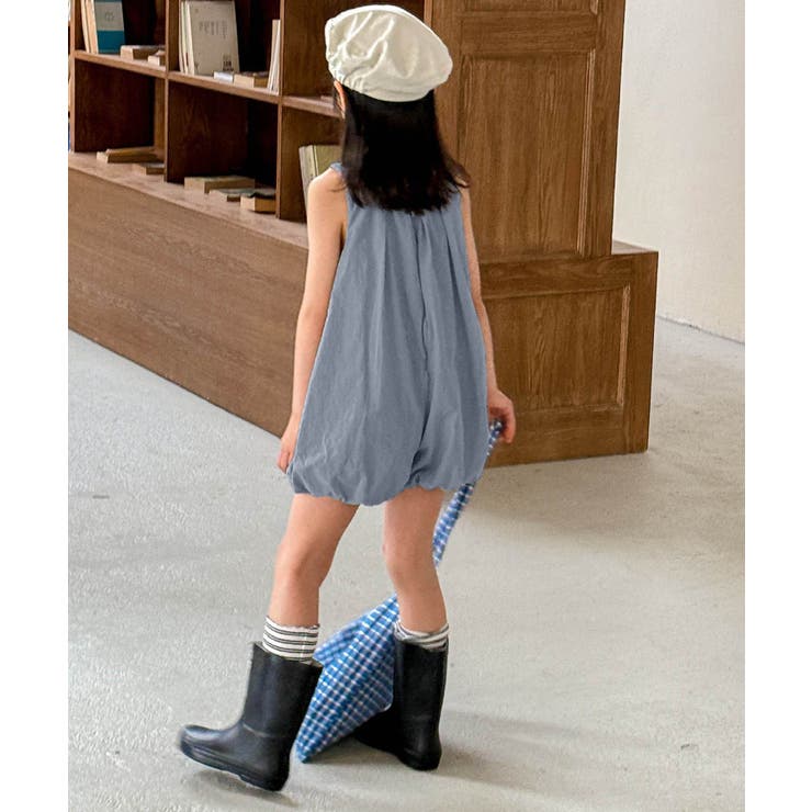 【aimoha-KIDS-】ギャザー入りバルーンロンパース | aimoha kids | 詳細画像6 