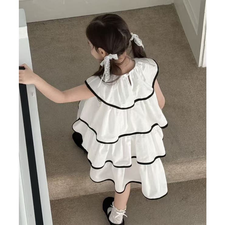 【aimoha-KIDS-】フリルティアードワンピース | aimoha kids | 詳細画像6 