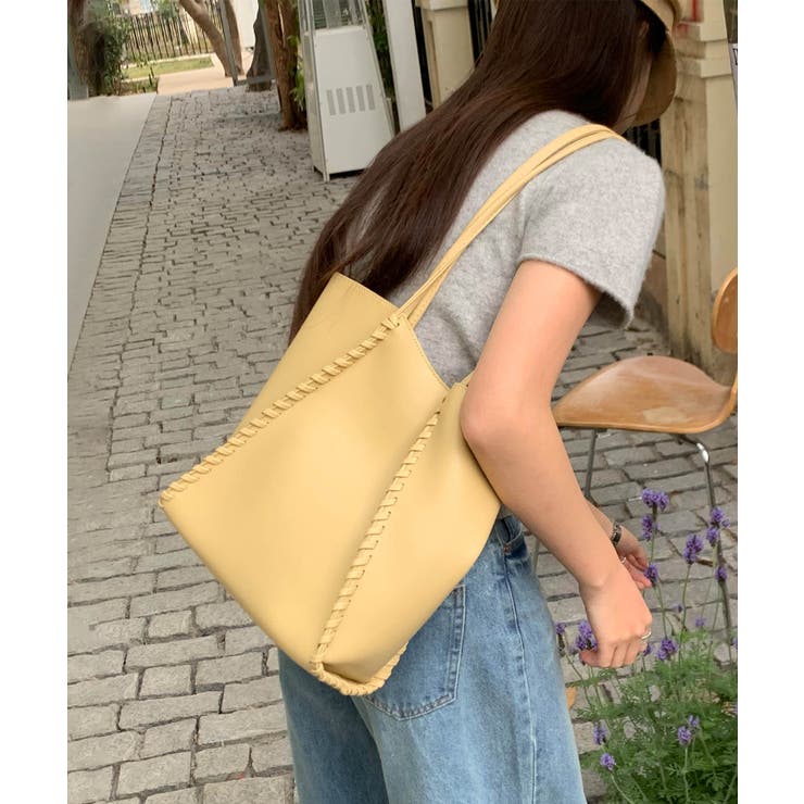 イエロー | ショルダートートバッグ | aimoha 