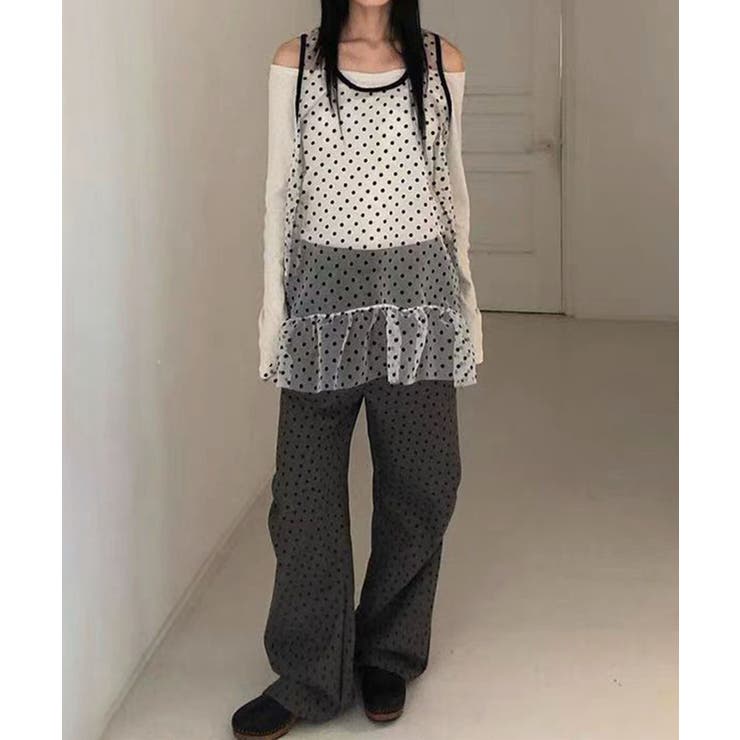 ドットチュールティアードタンクトップ | aimoha  | 詳細画像9 