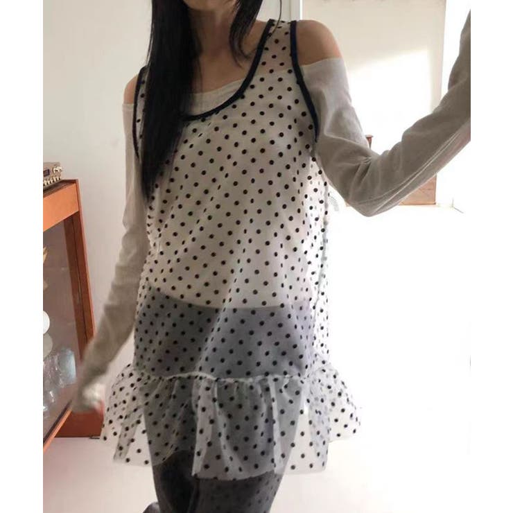 ドットチュールティアードタンクトップ | aimoha  | 詳細画像11 