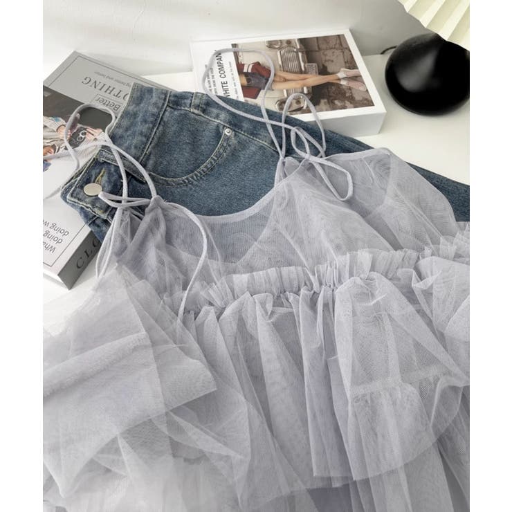 ティアードチュールキャミビスチェ | aimoha  | 詳細画像13 