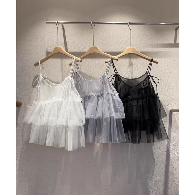 ティアードチュールキャミビスチェ | aimoha  | 詳細画像2 