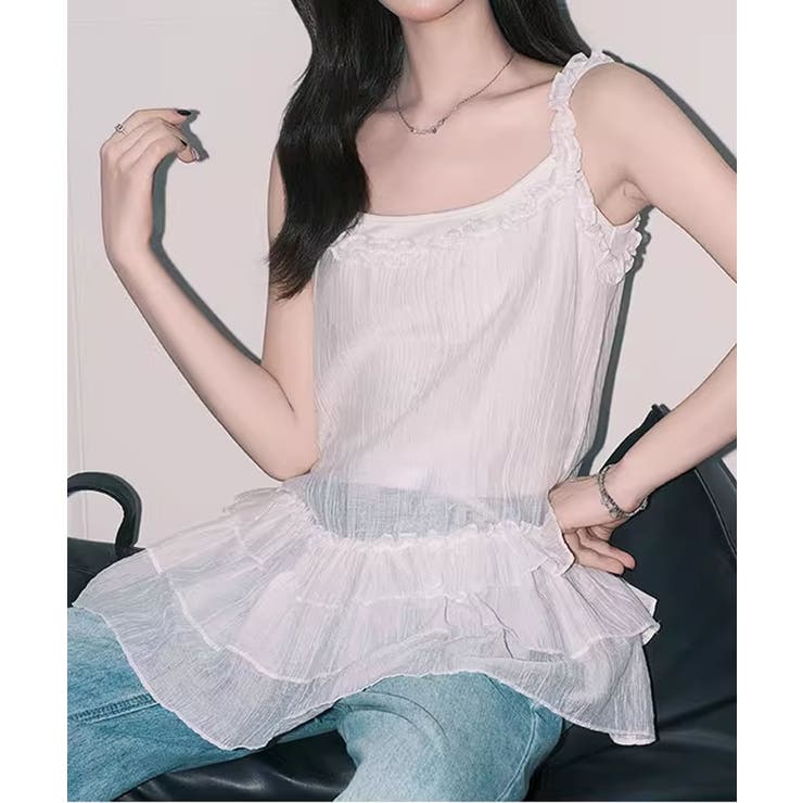 フリルティアードキャミソール | aimoha  | 詳細画像15 