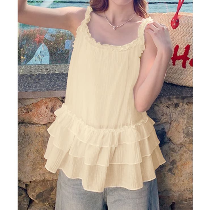 フリルティアードキャミソール | aimoha  | 詳細画像24 